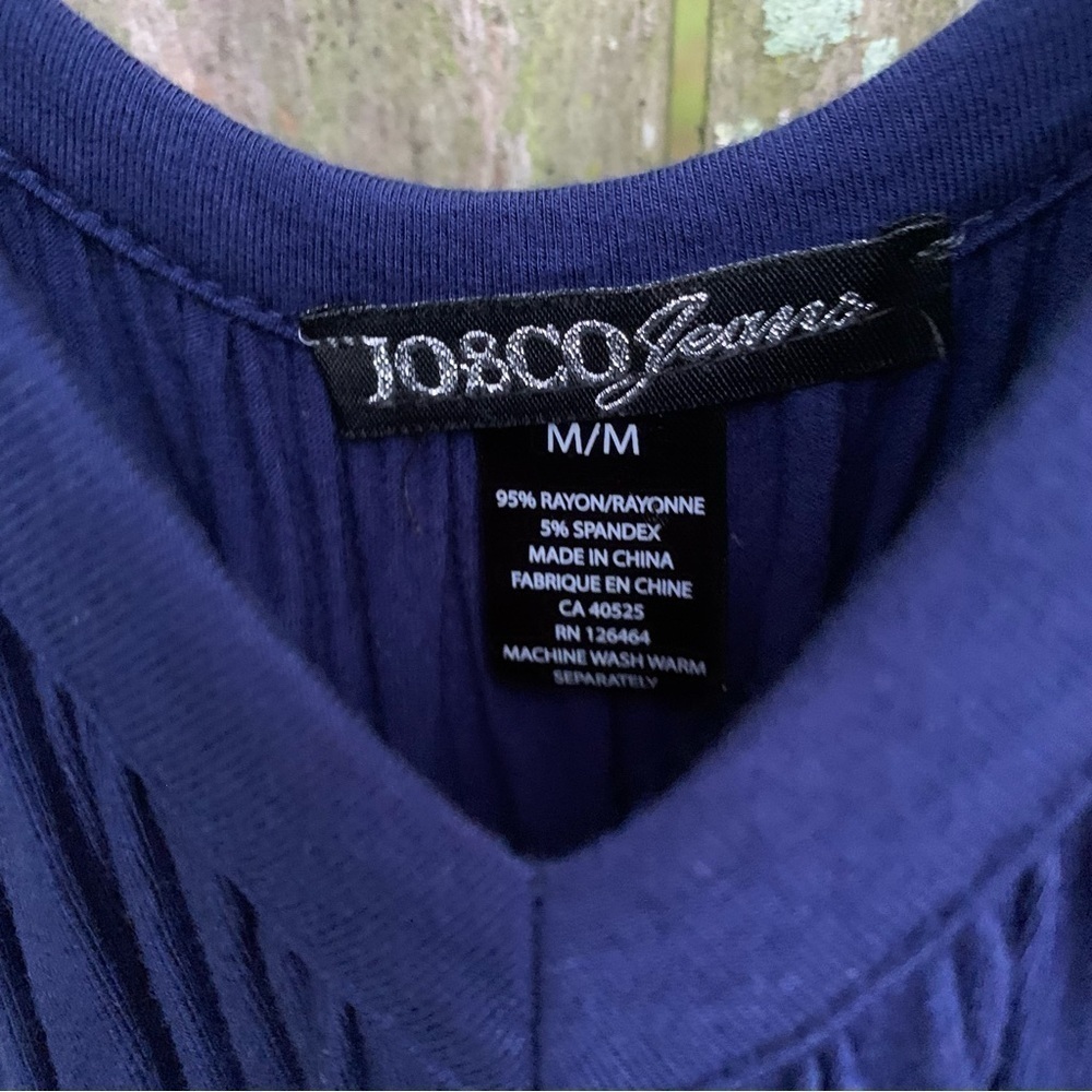 JO&CO Jeans stretchy spaghetti strap navy blue v neck tank top spring summer - Picture 3 of 7